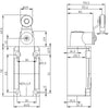 Siemens Position switch Metal enclosure 40 mm  1 NO/1 NC  adjustable, Metal lever