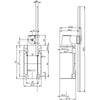 Siemens Position switch, metal enclosure, 200mm rod, 1NO + 1NC