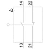 Siemens Position switch, metal enclosure, 200mm rod, 1NO + 1NC