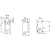 Siemens Position switch, plastic enclosure, rounded plunger, 2NO/1NC
