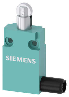 Siemens Position switch, 30mm wide, M12, snap-action contacts 1 NO+1 NC