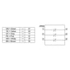 Siemens Contact block, magnetic switch, left-hinged door, 2NC, 3m