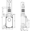 Siemens Cable-operated switch, metal enclosure, 2x M20 x1.5, 2NC
