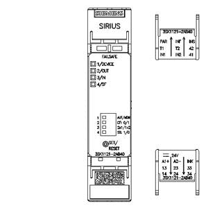 Siemens Sirius Safety relay, basic unit, spring, 3NO + 1NC, 24VDC