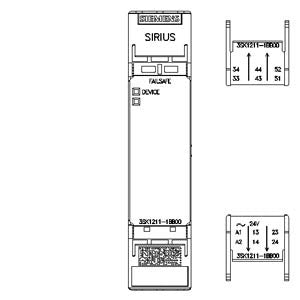 Siemens Sirius Safety relay, output expansion, 4NO + 1NC, 24VAC