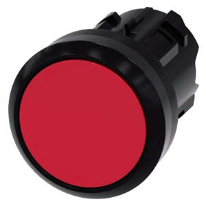 Siemens Pushbutton, momentary contact, plastic, red, 22mm Siemens