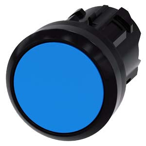 Siemens Pushbutton, momentary contact, plastic, blue, 22mm