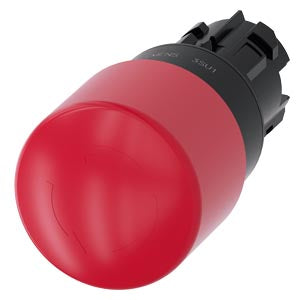 Siemens Emergency stop mushroom pushbutton, red, 30mm