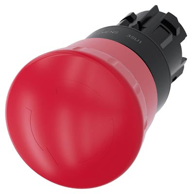 Siemens Emergency stop, pushbutton, positive latching, red