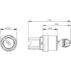 Siemens Key-operated switch, 2 positions, lock number 455