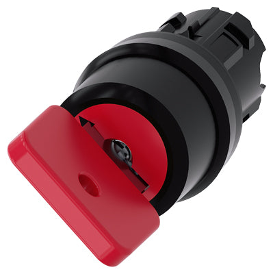 Siemens Key-operated switch, 2pos, round, plastic, 22mm