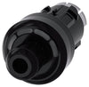 Siemens ID key-operated switch, round, plastic, black, 4-pos, 22mm