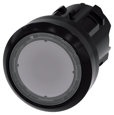 Siemens Illuminated pushbutton, round, clear, 22mm, IP66/67/69