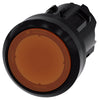 Siemens Momentary pushbutton head, round, amber, 22mm, IP66/67/69