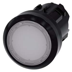 Siemens Illuminated pushbutton, flat momentary, white, 22mm
