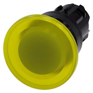 Siemens Sirius Act 3SU10 Pushbutton head, momentary, yellow, 22mm, IP66/67/69