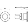 Siemens Sirius Act 3SU10 Pushbutton head, momentary, yellow, 22mm, IP66/67/69