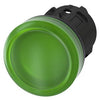 Siemens Indicator light, round, plastic, green, 22mm Siemens