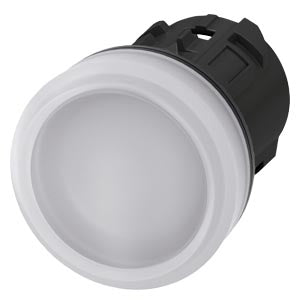 Siemens Inidcator light, round, plastic, white, 22mm