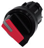 Siemens Sirius Selector switch, illuminable, 2 position, round, red, 22mm