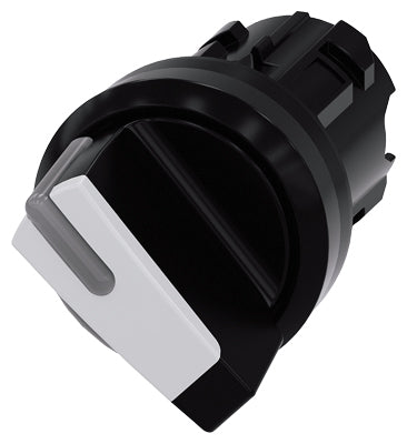 Siemens Selector switch, illuminable, 2 positions, white, 22mm