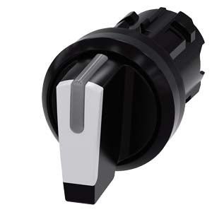 Siemens Selector switch, illuminable, 3 position, white, 22mm