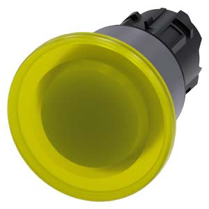 Siemens Illuminated mushroom pushbutton, yellow, 40mm