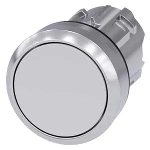 Siemens Pushbutton, white, flat momentary contact, 22mm