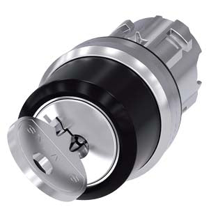 Siemens RONIS Key-operated switch, round, 2 pos O-I, 22mm