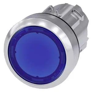 Siemens Illuminated pushbutton, blue, round, 22mm