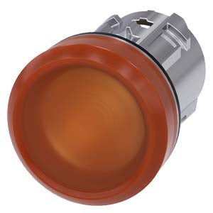 Siemens Indicator lights, round, metal, smooth, amber, 22mm