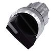 Siemens Illuminable selector switch, metal, 2 position, black