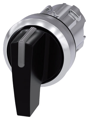 Siemens Illuminable selector switch, 3-position, 2 x 45°, 22mm
