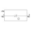 Siemens Pushbutton, round, red, momentary contact, 1NC, 22mm