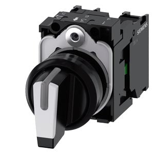 Siemens Selector switch, illuminable, 3 positions, 22mm Siemens