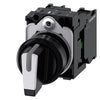 Siemens Selector switch, illuminable, 3 positions, 22mm Siemens