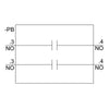 Siemens Selector switch, illuminable, screw, 3-position, 1NO, 22mm
