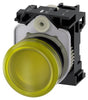 Siemens Indicator light, screw, round, plastic, smooth, yellow, 22mm