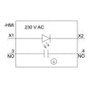 Siemens Illuminated pushbutton, SPST, panel mount, 22mm