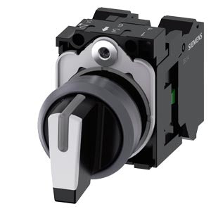 Siemens Selector switch, illuminable, 1NO+1NC, 22mm