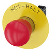 Siemens Emergency stop pushbutton, mushroom, red, 2NC, 22mm