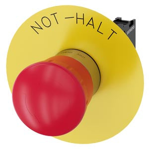 Siemens Emergency stop mushroom-type actuator, red