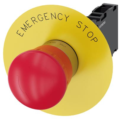 Siemens Emergency stop mushroom/button, red, Ø22mm, 40mm