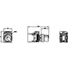 Siemens Illuminable selector switch, metal, white, 2 position, 22mm