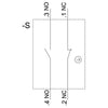 Siemens Illuminable selector switch, metal, white, 2 position, 22mm