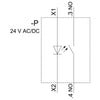 Siemens Illuminated pushbutton, metal, amber, momentary, 22mm, 1NO, 24VAC/DC