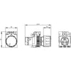 Siemens Rotary potentiometer, screw, panel mount, Ø22mm, 3m