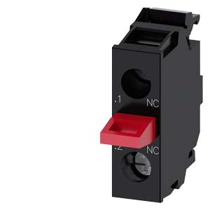 Siemens Contact module for front plate mounting, screw-type, 1NC