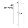 Siemens LED module, green, spring, for front plate mounting, 24VAC/DC