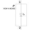 Siemens Integrated LED module, spring, green, 6 - 24VAC/DC